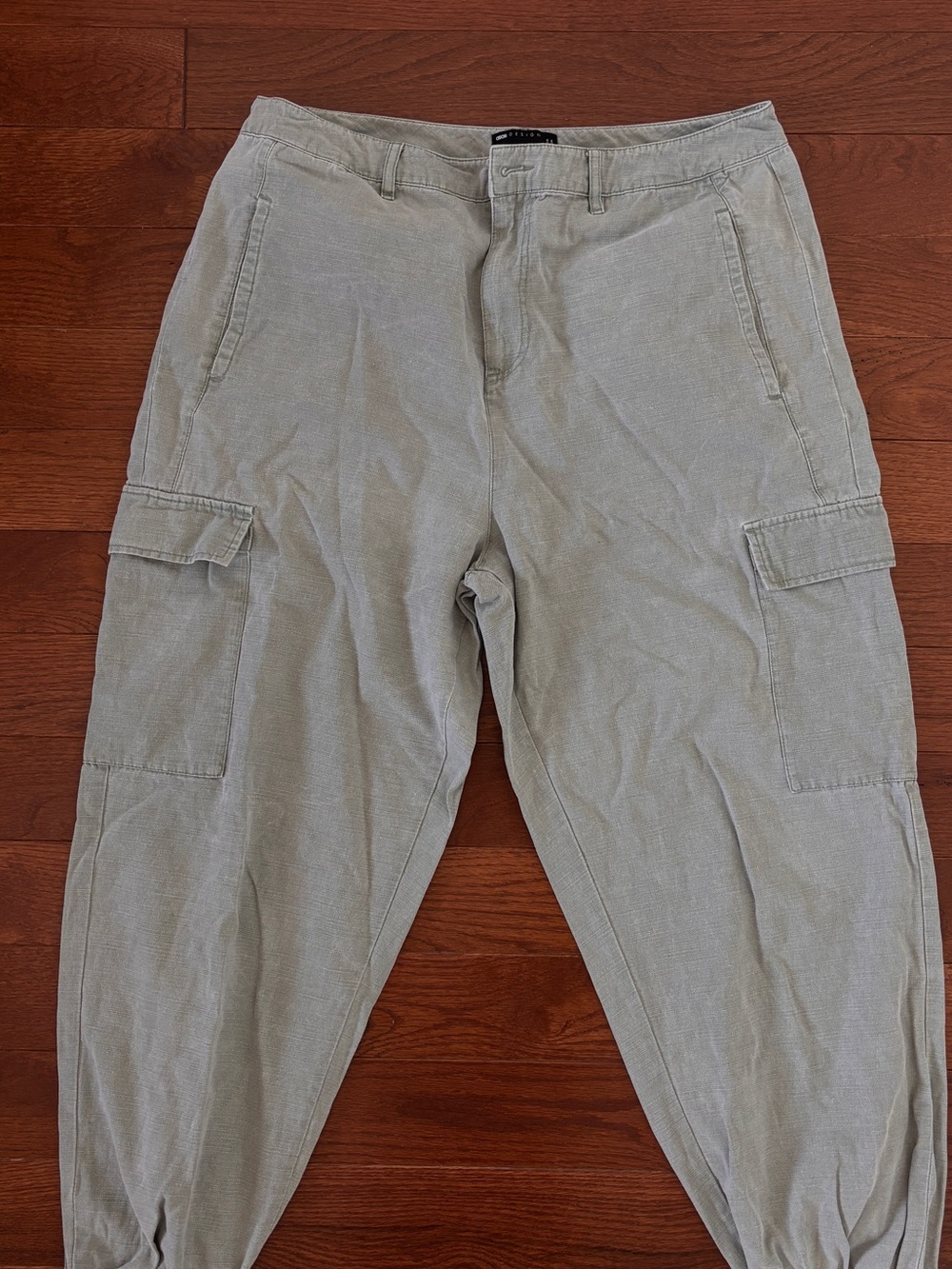 ASOS Men's Light Sage Cargo Pants - Utility Pocket Trousers